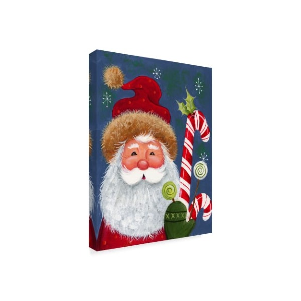 Beverly Johnston 'Santa With Candy' Canvas Art,14x19